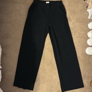 Black. Never worn. AYR wide leg sweats. Stretchy and incredibly soft.